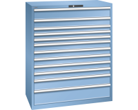 LISTA - Armoire à tiroirs (HxLxP) 145 x 119,3 x 72,5 cm KEY Lock R5012