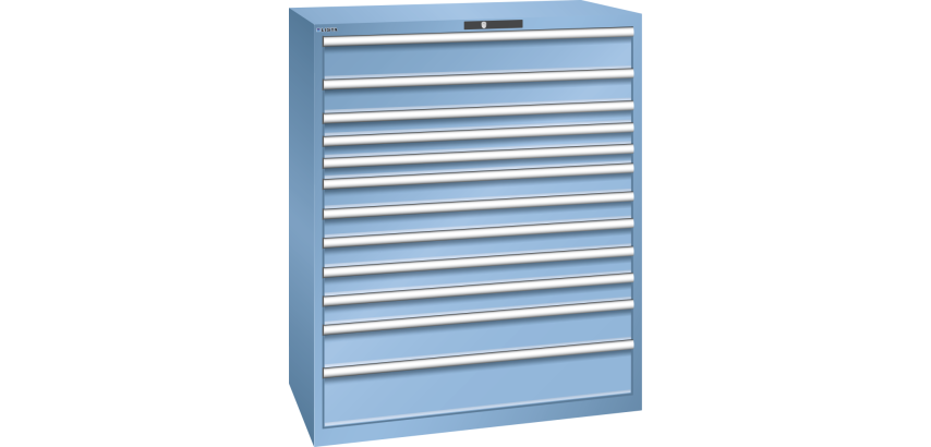 Armoire à tiroirs Lista 64 x 36E  H 145 x L 119,3  x P 72,5 cm 12 tiroirs Key Lock