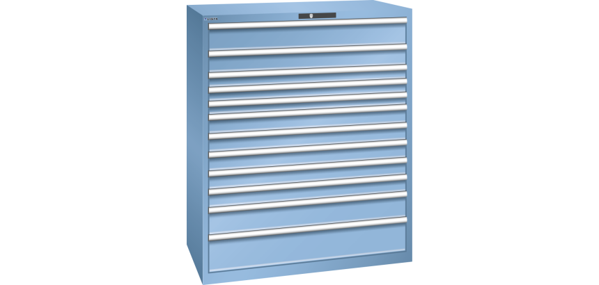 Armoire à tiroirs Lista 64 x 36E  H 145 x L 119,3  x P 72,5 cm 12 tiroirs Key Lock