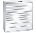 Armoire à tiroirs Lista 78 x 36E  H 145 x L 143,1 x P 72,5 cm 10 tiroirs Key Lock