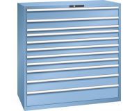 LISTA - Armoire à tiroirs 78x36E (HxLxP) 145 x 143,1 x 72,5 cm KEY Lock R5012
