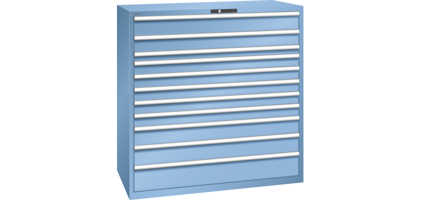 Armoire à tiroirs Lista 78 x 36E  H 145 x L 143,1 x P 72,5 cm 11 tiroirs Key Lock