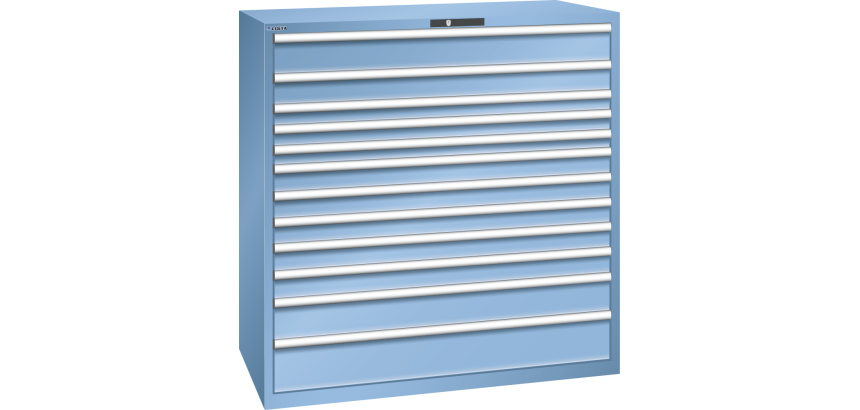 Armoire à tiroirs Lista 78 x 36E  H 145 x L 143,1 x P 72,5 cm 12 tiroirs Key Lock