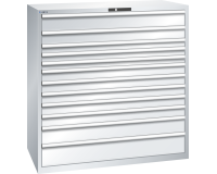 LISTA - Armoire à tiroirs (HxLxP) 145 x 143,1 x 72,5cm KEY Lock R7035