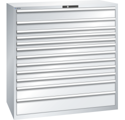 Armoire à tiroirs Lista 78 x 36E  H 145 x L 143,1 x P 72,5 cm 12 tiroirs Key Lock