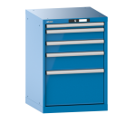 Armoire à tiroirs Lista 27x27E H 80 x L 56,4 x P 57,2 cm avec plusieurs tiroirs Key Lock