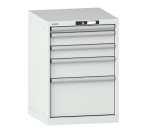 Armoire à tiroirs Lista 27x27E H 80 x L 56,4 x P 57,2 cm avec plusieurs tiroirs Key Lock