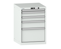 Armoire à tiroirs Lista 27x27E H 80 x L 56,4 x P 57,2 cm avec plusieurs tiroirs Key Lock