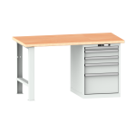 Lista - Établi 5 tiroirs plateau en multiplex H 84 x P 70 cm