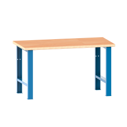 LISTA - Établi (LxPxH) 1500x750x890mm Multiplex Bleu clair RAL 5012