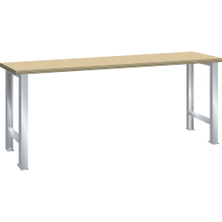 LISTA - Établi (LxPxH) 1500x800x900mm Hêtre Gris clair RAL 7035