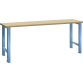 LISTA - Établi (LxPxH) 2000x800x900mm Hêtre Bleu clair RAL 5012