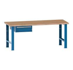 Lista - Établi 1 tiroir plateau en multiplex  P 75 cm