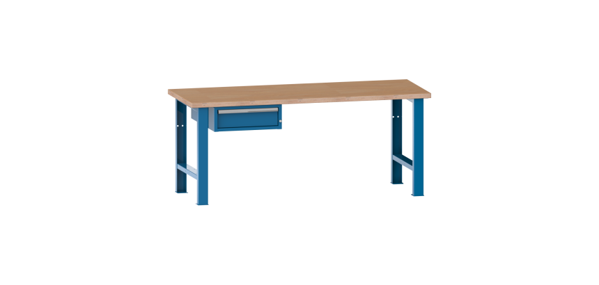 Lista - Établi 1 tiroir plateau en multiplex  P 75 cm