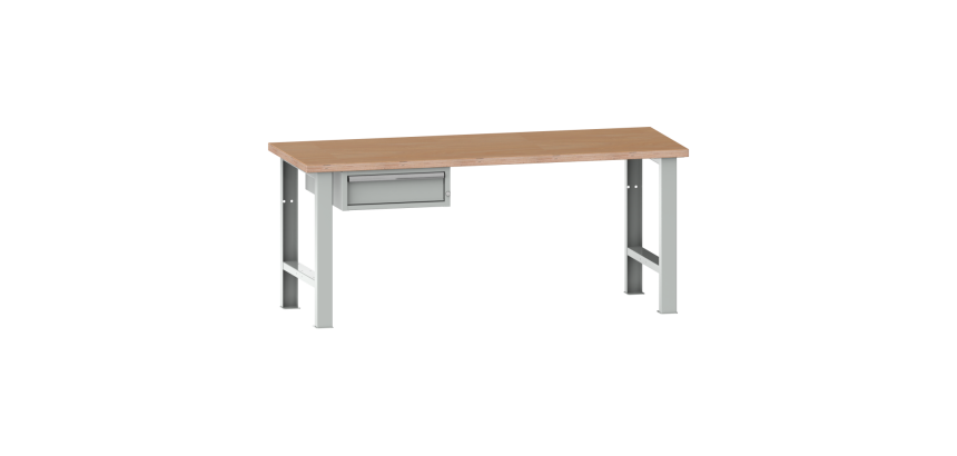 Lista - Établi 1 tiroir plateau en multiplex  P 75 cm
