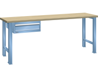 Établi Lista 27x36E - H 90 L 150 x P 80 cm - plateau en hêtre massif, 1 tiroir