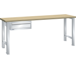 Lista - Établi 1 tiroir plateau en hêtre P 80 cm