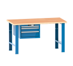 Lista - Établi 3 tiroirs plateau en multiplex P 75 cm