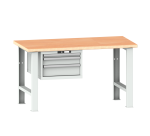 Lista - Établi 3 tiroirs plateau en multiplex P 75 cm