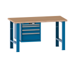 Lista - Établi 5 tiroirs plateau en multiplex P 75 cm - poids supporté 360 ou 600 Kg