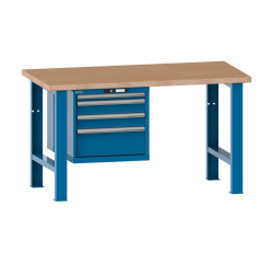 Lista - Établi 5 tiroirs plateau en multiplex P 75 cm - poids supporté 360 ou 600 Kg