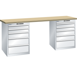 Lista - Établi 11 tiroirs plateau en multiplex P 75 cm