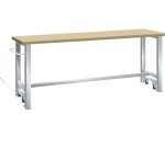 Établi mobile Lista 150 x 80 cm, plateau en hêtre massif