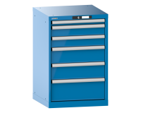 Armoire à tiroirs Lista 27x27E H 85 x L 56,4 x P 57,2 cm avec plusieurs tiroirs Key Lock