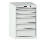 Armoire à tiroirs Lista 27x27E H 85 x L 56,4 x P 57,2 cm avec plusieurs tiroirs Key Lock