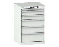 LISTA - Armoire à tiroirs (HxLxP) 85 x 56,4 x 57,2 cm KEY Lock R7035