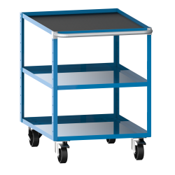 LISTA - Chariot de préparation 27x36E (LxPxH) 564x725x760mm Bleu clair RAL 5012