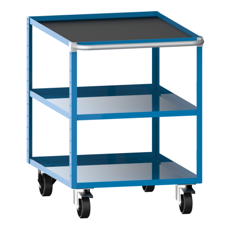 LISTA - Chariot de préparation 27x36E (LxPxH) 564x725x760mm Bleu clair RAL 5012