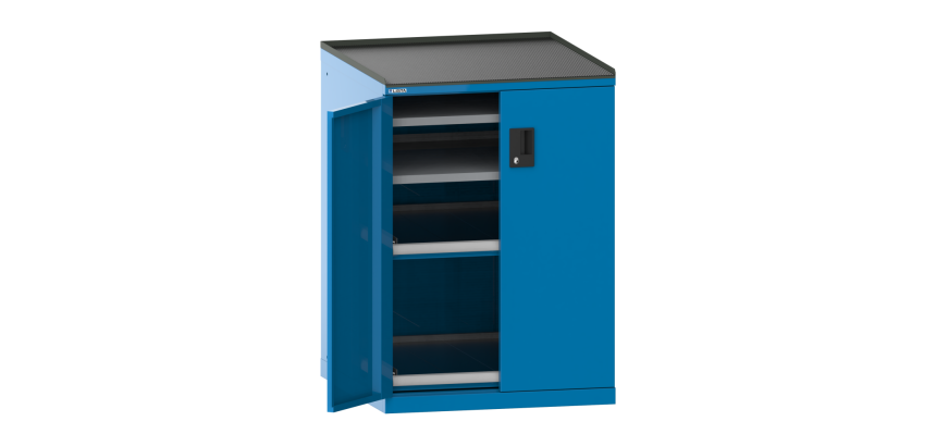 LISTA - Armoire à tiroirs 36x36E - 2 rayons extensibles (75 Kg) + 2 rayons amovibles (200 Kg)