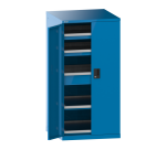 Armoire à portes battantes Lista 36x36E H 145 cm - 3 tiroirs + 2 rayons extensibles - charge 75 Kg