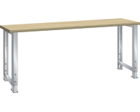 LISTA - Établi (HxLxP) 74-109 x 200 x 75 cm Multiplex R7035