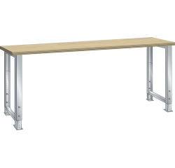 Lista - Établi plateau en hêtre hauteur réglable P 80 cm
