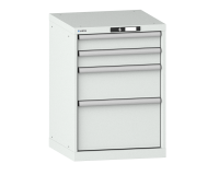 LISTA - Armoire à tiroirs (HxLxP) 80 x 56,4 x 57,2 cm KEY Lock R7035