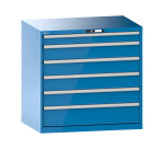 Armoire à tiroirs Lista 54 x 36E  H 100 x L 102,3 x P 72,5 cm 6 tiroirs Key Lock