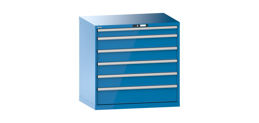Armoire à tiroirs Lista 54 x 36E  H 100 x L 102,3 x P 72,5 cm 6 tiroirs Key Lock