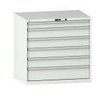 Armoire à tiroirs Lista 54 x 36E  H 100 x L 102,3 x P 72,5 cm 6 tiroirs Key Lock