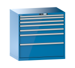 Armoire à tiroirs Lista 54 x 36E  H 100 x L 102,3 x P 72,5 cm 7 tiroirs Key Lock