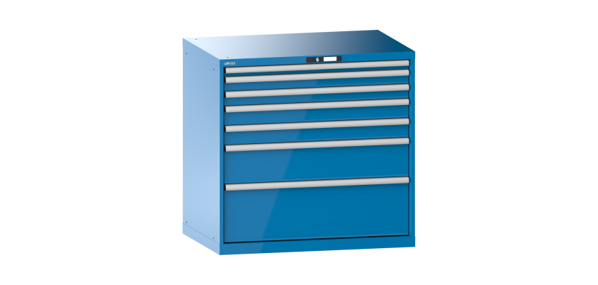 Armoire à tiroirs Lista 54 x 36E  H 100 x L 102,3 x P 72,5 cm 7 tiroirs Key Lock