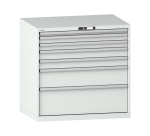 Armoire à tiroirs Lista 54 x 36E  H 100 x L 102,3 x P 72,5 cm 7 tiroirs Key Lock