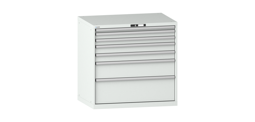Armoire à tiroirs Lista 54 x 36E  H 100 x L 102,3 x P 72,5 cm 7 tiroirs Key Lock