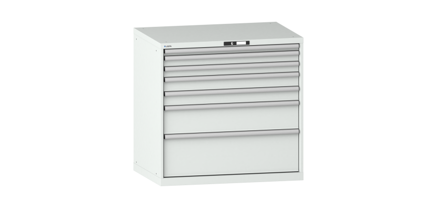 Armoire à tiroirs Lista 54 x 36E  H 100 x L 102,3 x P 72,5 cm 7 tiroirs Key Lock