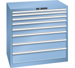 Armoire à tiroirs Lista 54 x 36E  H 100 x L 102,3 x P 72,5 cm 8 tiroirs Key Lock