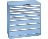 LISTA - Armoire à tiroirs (HxLxP) 100 x 102,3 x 72,5 cm KEY Lock R5012