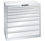 Armoire à tiroirs Lista 54 x 36E  H 100 x L 102,3 x P 72,5 cm 8 tiroirs Key Lock