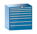 Armoire à tiroirs Lista 54 x 36E  H 100 x L 102,3 x P 72,5 cm 8 tiroirs Key Lock
