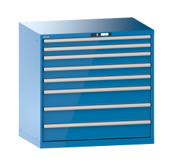 Armoire à tiroirs Lista 54 x 36E  H 100 x L 102,3 x P 72,5 cm 8 tiroirs Key Lock